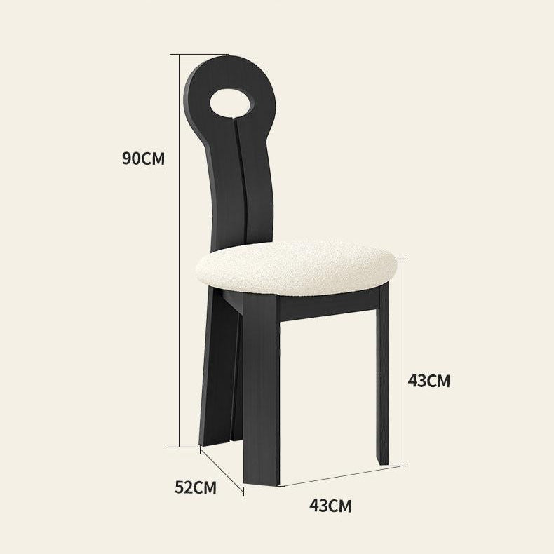 Obsidian Loop Dining Chair dimensions and measurements