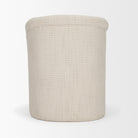 Back view of the Octavia cream upholstered dining armchair