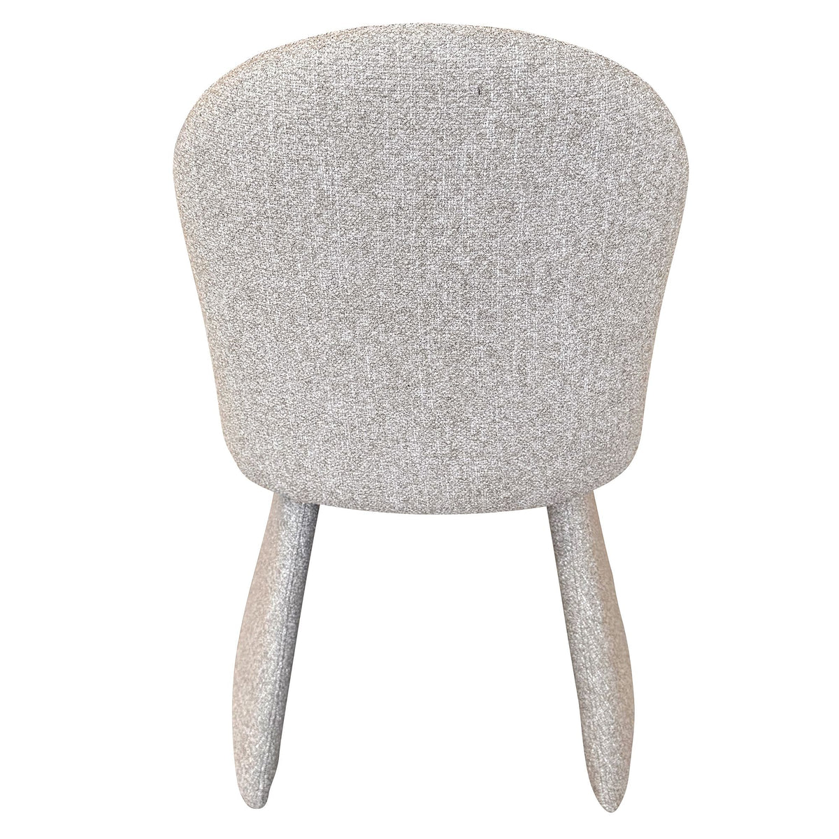Full back view of the Odette chair against a white background, emphasizing its clean lines and minimalist form