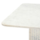 Marble table top on a white background