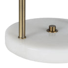 The close up marble base of The Orion Marble Table Lamp.