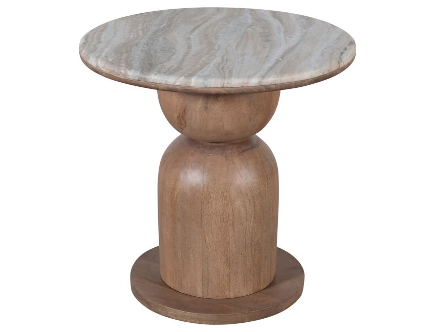 Front view of the Ottilie Accent Table on a white background
