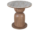 Front view of the Ottilie Accent Table on a white background