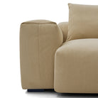 Details close up of the Plush Corduroy Sofa armrest