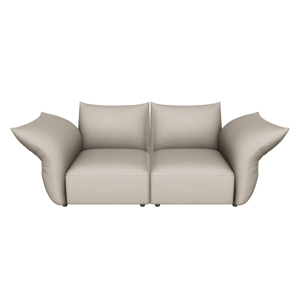 3D model of the Blooming Embrace Modular Sofa, Two Seater, 252 cm wide, in Pearl White chenille