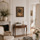 Elegant living room with classical furniture and decor