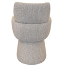 Back view of the oatmeal Soren Bouclé Dining Chair