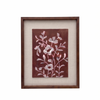 Terracotta Flora Framed Linen Art