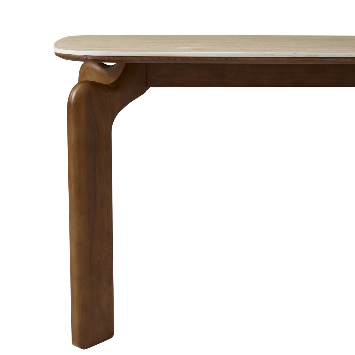 Detail leg close-up shoot of Valencia dining table 