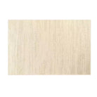 [Velune Ivory Rug] Full overhead view of the rectangular rug showing its warm ivory colour, subtle tonal lines, and textured surface.